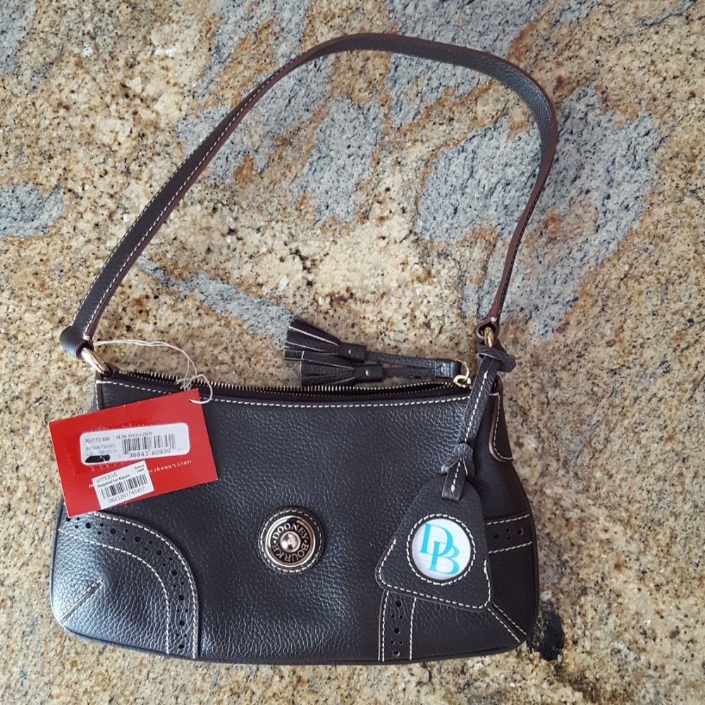 Dooney and Bourke New Pebbled Brown Shoulder bag